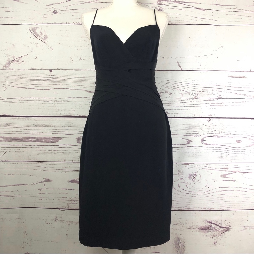 RAG & BONE Silk Drape Criss Cross Waist Dress